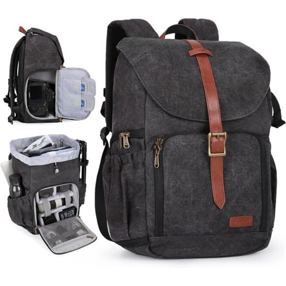Camera Backpack, DSLR SLR Waterproof Camera Bag Backpack, Anti-Theft Photography